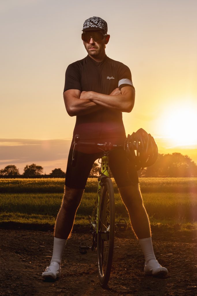 Sunset flash portrait photography