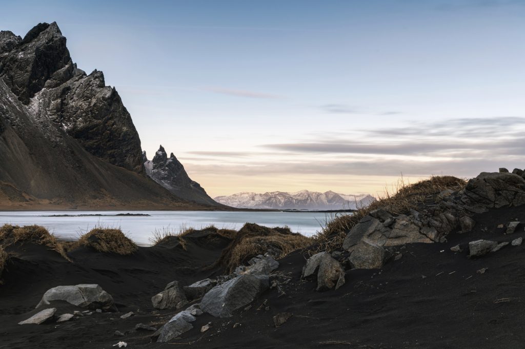 Landscape photography of Vestrahorn in Iceland