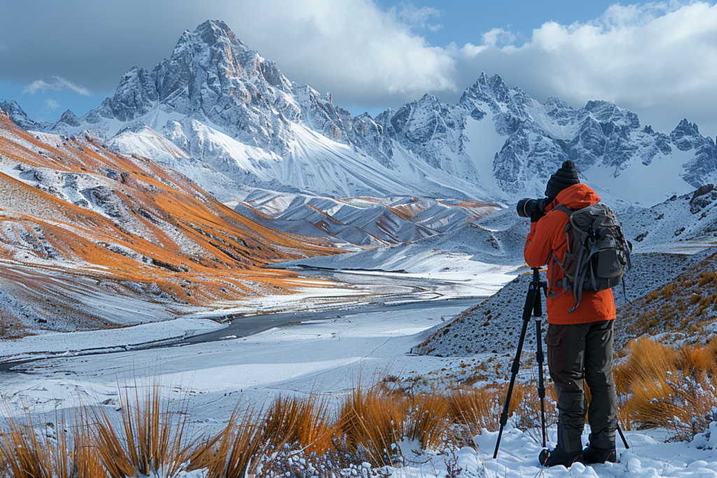 Landscape photography in the snow